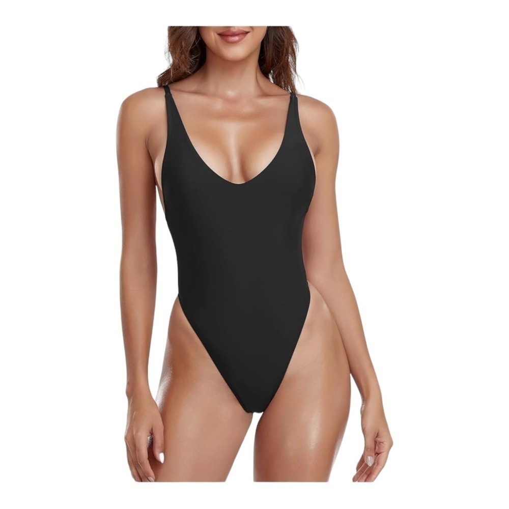 RELLECIGA Women's One Piece Thong Swimsuit NWT